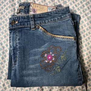 J.Jill Floral Embroidered Jeans